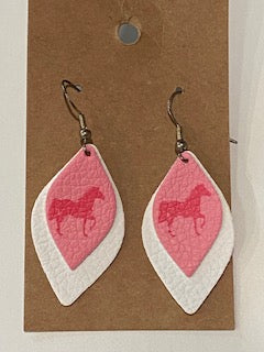 Pink Horse dangles