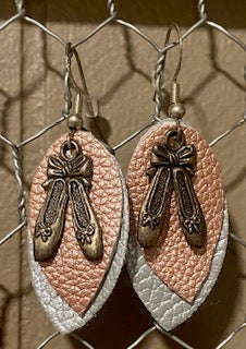 Ballet slippers charm double layer